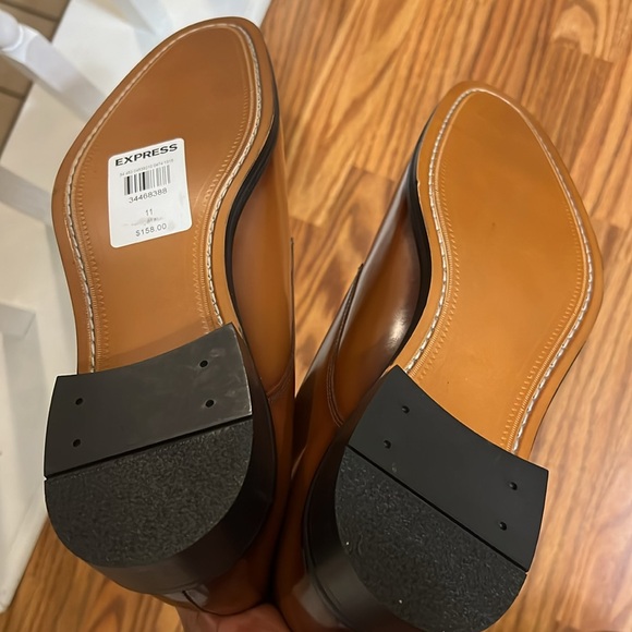 NEW $158 Express men's Brown Leather Dress Shoes size 11 - www.joarbit.com